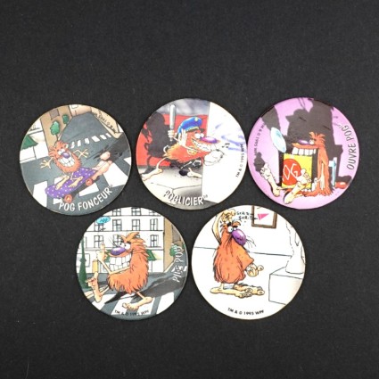 Pogman Set of 5 second hand Pog (Loose).