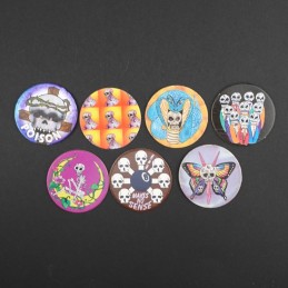 Skulls Lot de 7 Pogs d'occasion (Loose).