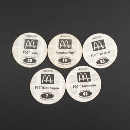 Pogman Lot de 5 Pogs d'occasion (Loose)