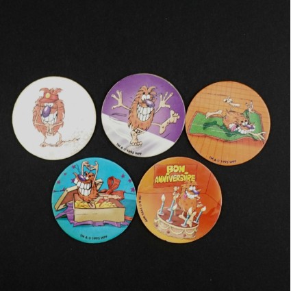 Pogman Set of 5 second hand Pog (Loose)
