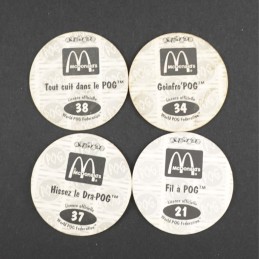 Pogman Set of 4 second hand Pog (Loose)