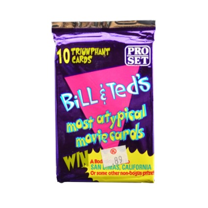 Pro Set 1991 Pro Set Bill & Ted Most atypical movie cards Pack scellé de cartes à collectionner