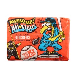 1988 Leaf Awesome! All Stars 8 vollfarbige Sticker-Packung versiegelt