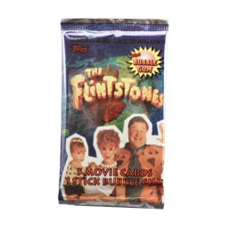 1993 Topps The Flintstones The Movie Pack scellé de cartes à collectionner.