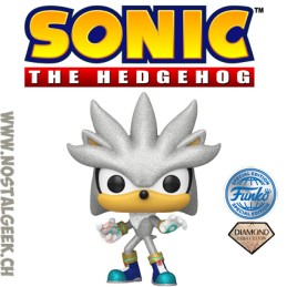 Funko Pop N°1103 Sonic The Hedgehog Silver Diamond Collection Exclusive Vinyl Figure
