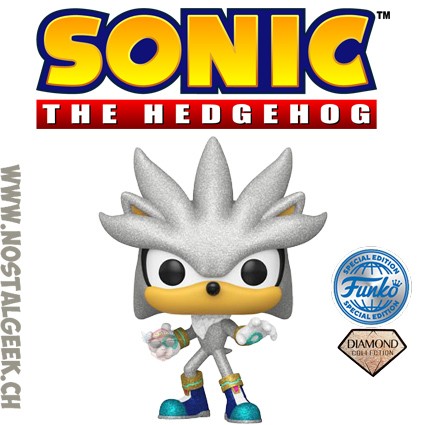 Funko Pop N°1103 Sonic The Hedgehog Silver Diamond Collection Exclusive Vinyl Figure