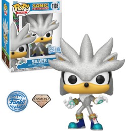 Funko Pop N°1103 Sonic The Hedgehog Silver Diamond Collection Exclusive Vinyl Figur