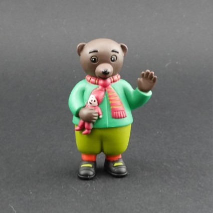 Petit Ours Brun avec son doudou Figurine d'occasion (Loose)