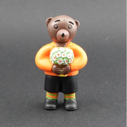 Kleiner brauner mit Blumen Gebrauchte Figur (Loose)