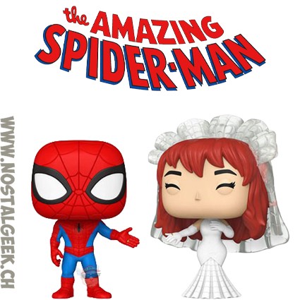 Funko Spider-Man and MJ Wedding Pop! 2-Pack Vinyl Figures