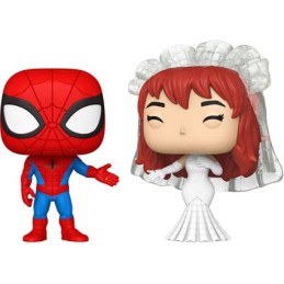 Funko Spider-Man und MJ – Hochzeit: Pop! 2er-Pack Vinylfiguren