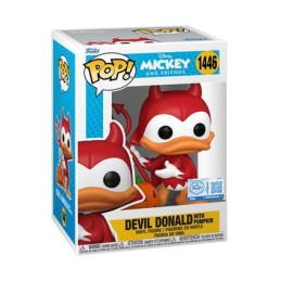 Funko Pop N°1446 Mickey and Friends Devil Donald with Pumpkin Exclusive Vinyl Figure
