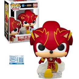 Funko Pop N°593 DC X Sonic The Hedgehog Sonic As Flash Exclusive Vinyl Figur