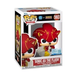 Funko Pop N°593 DC X Sonic The Hedgehog Sonic As Flash Exclusive Vinyl Figure