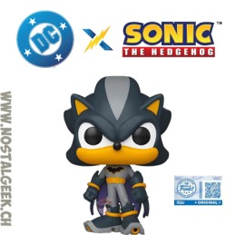 Funko Pop N°591 DC X Sonic The Hedgehog Shadow As Batman Exclusive Vinyl Figure