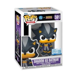 Funko Pop N°591 DC X Sonic The Hedgehog Shadow As Batman Exclusive Vinyl Figure