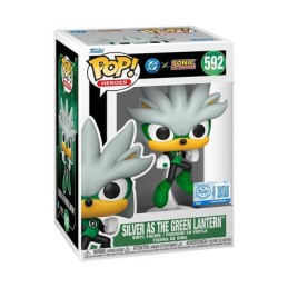 Funko Pop N°592 DC X Sonic The Hedgehog Silver as Green Lantern Exclusive Vinyl Figure