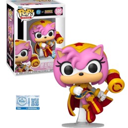 Funko Pop N°595 DC X Sonic The Hedgehog Amy As Wonder Woman Exclusive Vinyl Figur