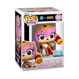 Funko Pop N°595 DC X Sonic The Hedgehog Amy As Wonder Woman Edition Limitée