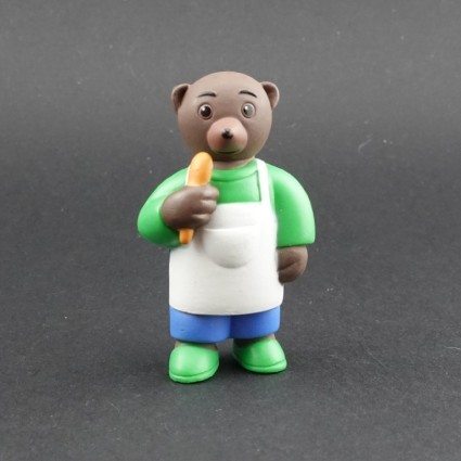 Petit Ours Brun avec Cuillère en bois Figurine d'occasion (Loose)