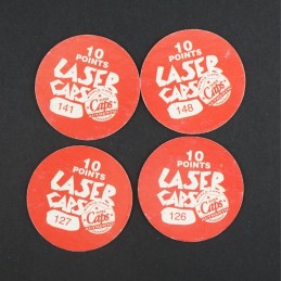 Mad Caps Lot de 4 Pogs d'occasion (Loose)