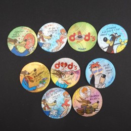 Tex Avery Lot von 9 gebrauchten Pogs (Loose)