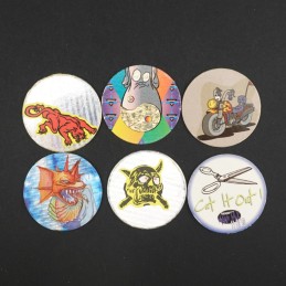Set of 6 second hand Pog (Loose) Lot 1
