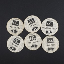 Pogman Lot von 6 gebrauchten Pogs (Loose) Lot 1