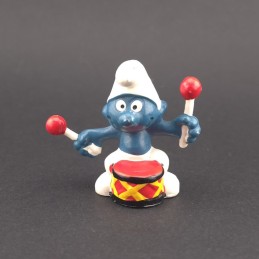 Schleich Die Schlümpfe - Schlumpf mit einer Trommel gebrauchte Figur (Loose)