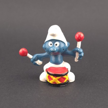 Schleich Les Schtroumpfs - Schtroumpf avec tambour Figurine d'occasion (Loose)
