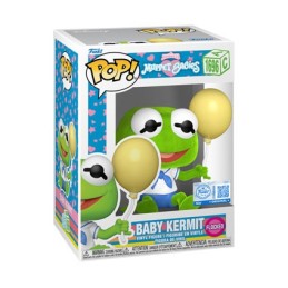 Funko Pop N°1696 Muppet Babies - Baby Kermit Flocked Edition Limitée