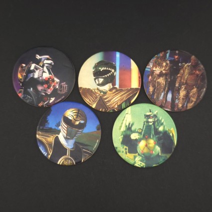 Power Rangers Set of 5 second hand Pog (Loose).