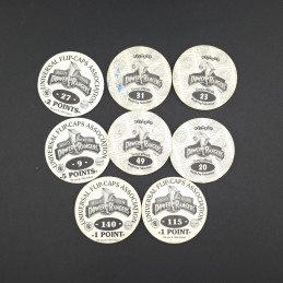 Power Rangers Set of 8 second hand Pog (Loose).