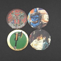 Power Rangers Lot de 4 Pogs d'occasion (Loose)
