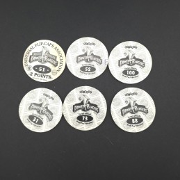Power Rangers Set of 6 second hand Pog (Loose).