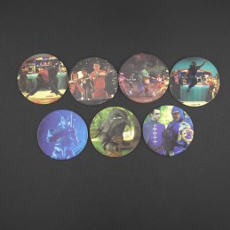 Power Rangers Set of 7 second hand Pog (Loose).
