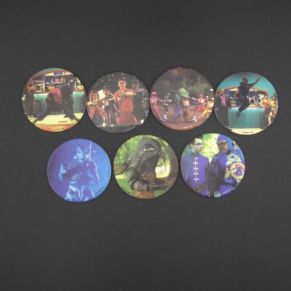 Power Rangers Set of 7 second hand Pog (Loose).