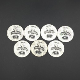 Power Rangers Set of 7 second hand Pog (Loose).
