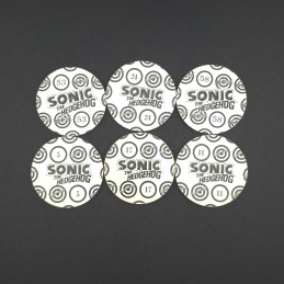 Sonic The Hedgehog Lot de 6 Pogs d'occasion (Loose).