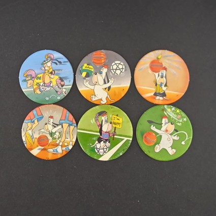 Tex Avery Droopy Set of 6 second hand Pog (Loose).