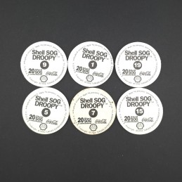 Tex Avery Droopy Set of 6 second hand Pog (Loose).