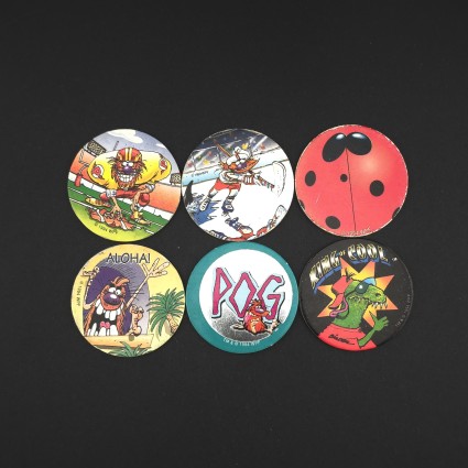 Pogman Lot de 6 Pogs d'occasion (Loose) Lot 1