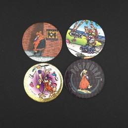 Pogman Lot de 4 Pogs d'occasion (Loose) Lot 1