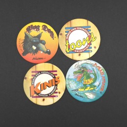 Lot von 4 gebrauchten Pogs (Loose) Lot 1
