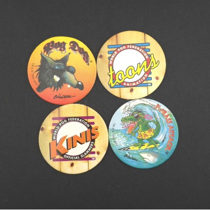 Lot von 4 gebrauchten Pogs (Loose) Lot 1