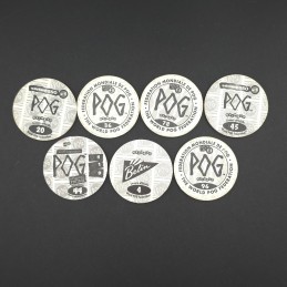 Pogman Lot de 7 Pogs d'occasion (Loose).
