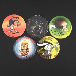 Gleeful Pooka Set of 5 second hand Pog (Loose).