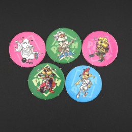Pitch's Lot von 5 gebrauchten Pogs (Loose).