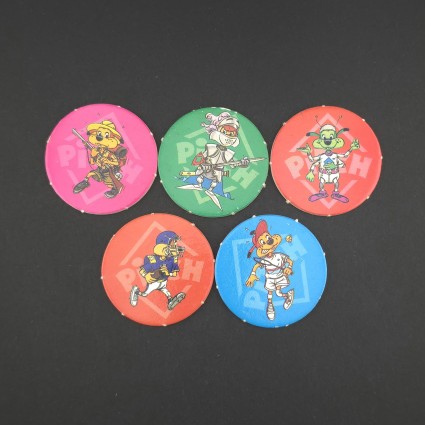 Pitch's Set of 5 second hand Pog (Loose).