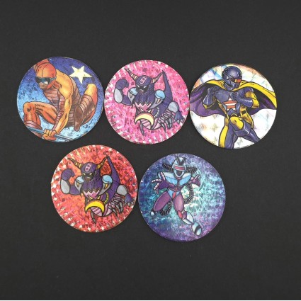 Miscellaneous Set of 5 second hand Pog (Loose).